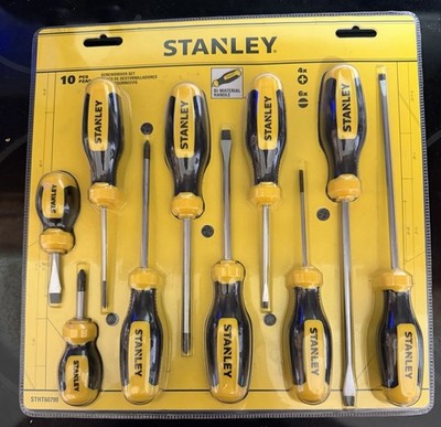 Stanley Tools 10 Piece Standard Screwdriver Set Brand New STHT60799