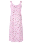 i-Smalls Women's 100% Cotton Floral Nightdress Sleeveless Sleep Dress