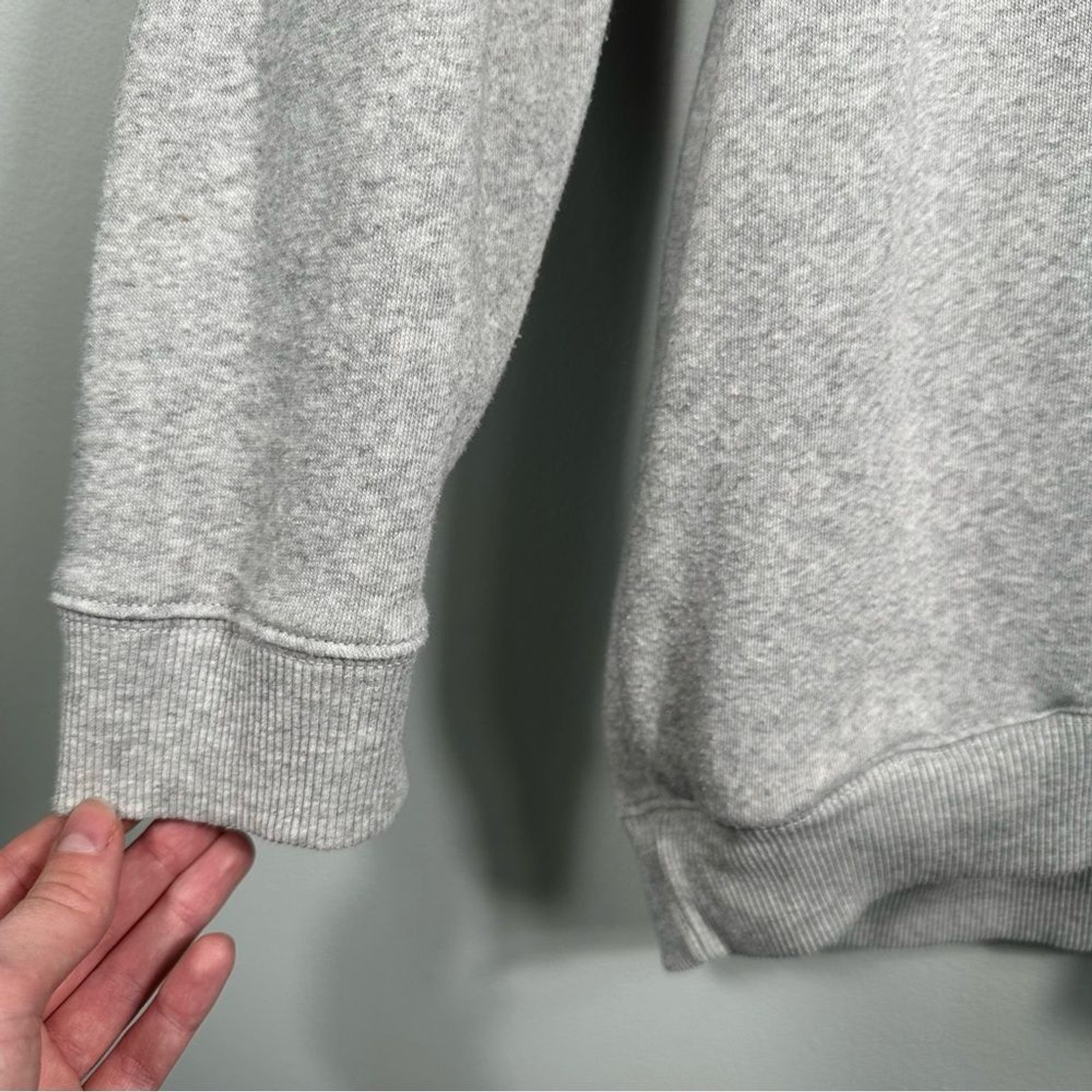 American Eagle Grey Oversized Pullover Drawstring… - image 6