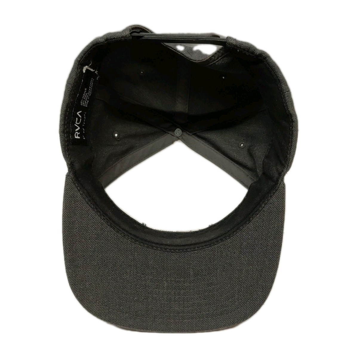 RVCA Hat Leather Patch Gray Wool Blend Adjustable… - image 6