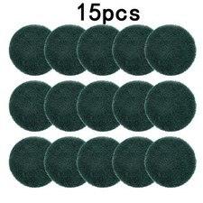 15pcs 3In Cleaning Cloth Scrub Pad Industrial Scouring Pads Nylon Polishing Pad