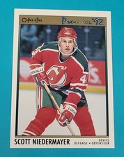 1991-92 O-Pee-Chee Premier RC #35 Scott Niedermayer NJ Devils HOCKEY Card U1