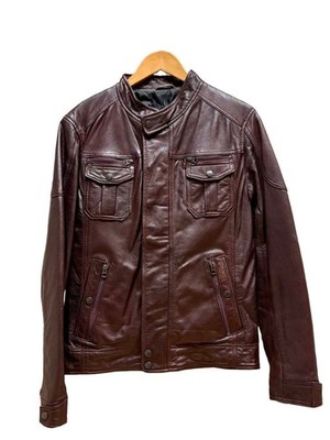 Schott Leather Jacket Brown Goat Skin M Used Good Condition Japan