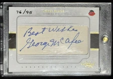 2017 Panini Certified Legendary Cuts George McAfee Auto 76/95 -#LC-GM   Bears