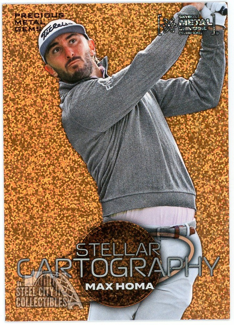 Max Homa 2024 Skybox Metal Universe PMG Orange FX Card #150 17/25