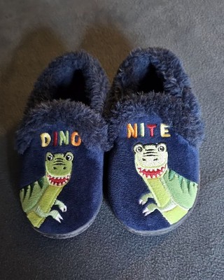 Boys House Shoes Dinosaur Slippers Size 7/8