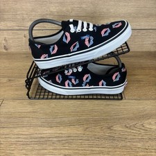Vans Shoes Men?s Size UK 5 American Flag Lips Print Classic Pump Collab Trainers