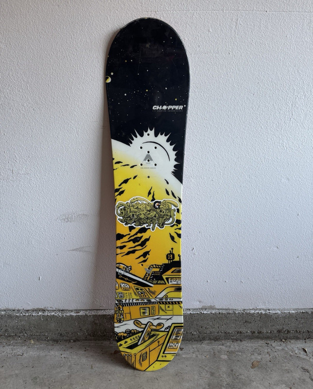 Burton Chopper Freestyle Snowboard 111 cm Regular Width Yellow Deck