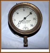 AMERICAN SCHAEFFER & BUDENBERG - VACUM PRESSURE GAUGE - CIRCA @ 1924