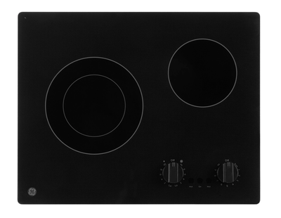 #ad GE 21quot; 2 Element Radiant Electric Cooktop Black 2500W 1200W JP3021DPBB $564.00