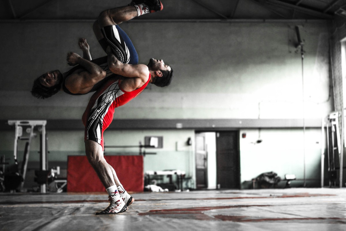 Berkner Uomo Singlet Dragon Ringertrikots Weightlifting Powerlift, Red, 4XS - Foto 7