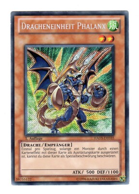 Ha03-DE035 Dracheneinheit Phalanx / Secret Rare Holo 1. Auflage YUGIOH TOP(o66)