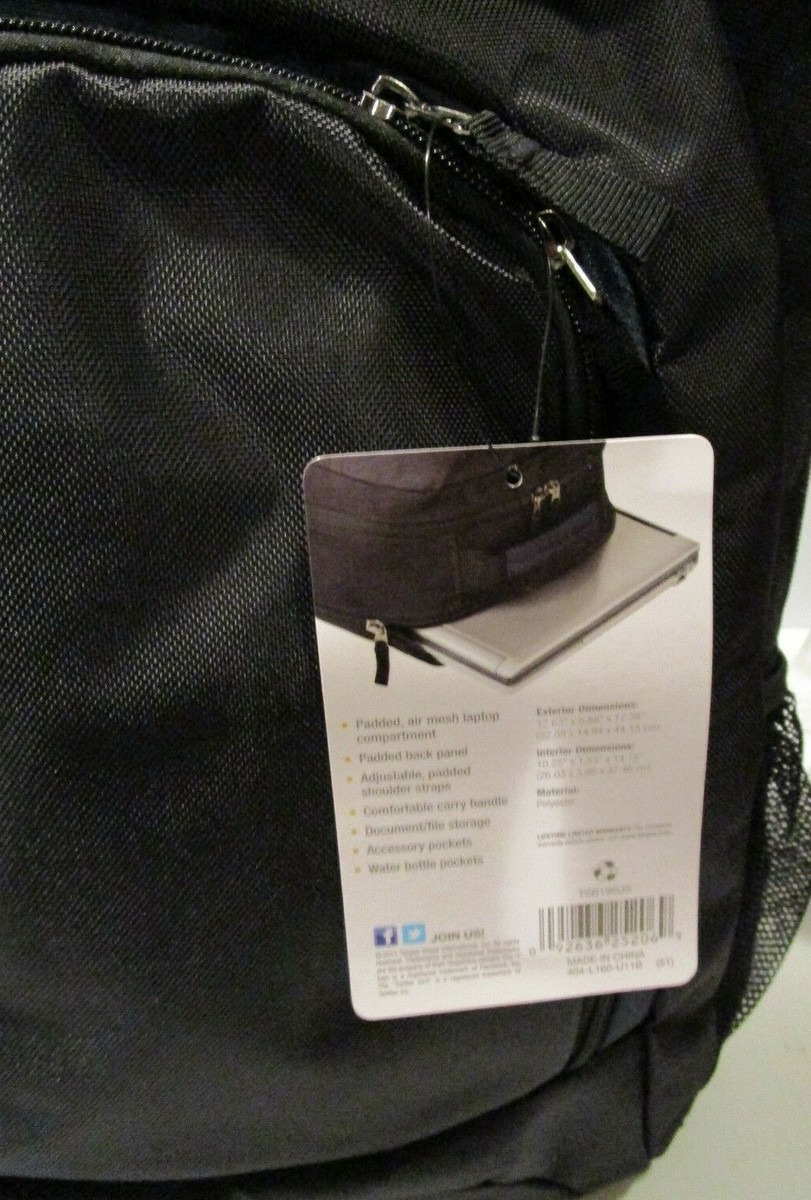Targus Urban II Laptop Backpack, Black | eBay