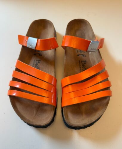 Sandalias/mulas sin cordones con correa naranja Betula BIRKENSTOCK para dama talla UK 5,5 EU39 - Imagen 3 de 4