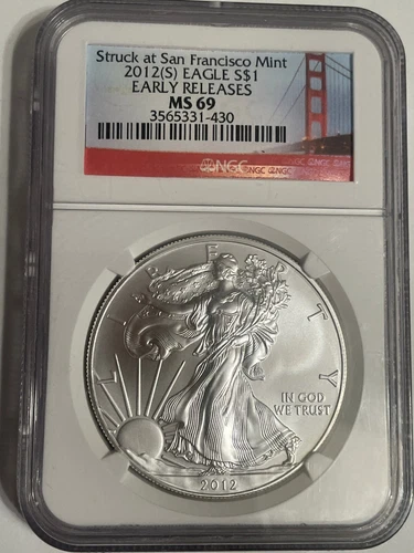 2012 (S)  American Silver Eagle NGC MS69