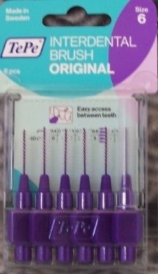 TePe Interdentalbuerste lila 01,1 mm 6St   iso 6  3 Packungen Tepe ID apf
