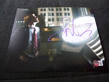 AARON ECKHART signed autograph on 20x25 cm "BATMAN" photo in person BECKETT COA