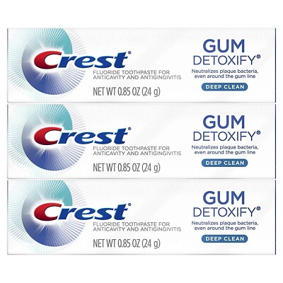 Crest Gum Detoxify Deep Clean Zahnpasta 24 g (3er Pack), EU VERKÄUFER