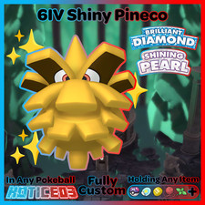✨ Shiny PINECO 6IV ✨ Pokemon Brilliant Diamond and Shining Pearl lv1 +MasterBall