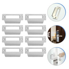 8 Pcs Guide Lock Door Latch Plate Striker Plates for Interior Doors Guard