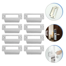 8 Pcs Guide Lock Door Latch Plate Striker Plates for Interior Doors Guard