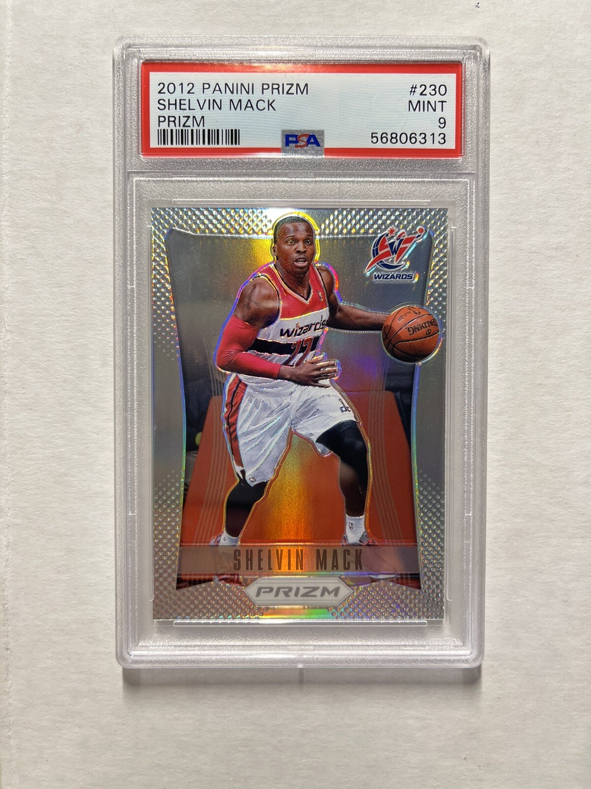 2012-13 Panini Prizm Silver Prizms #230 Shelvin Mack WASHINGTON WIZARDS PSA 9 MT