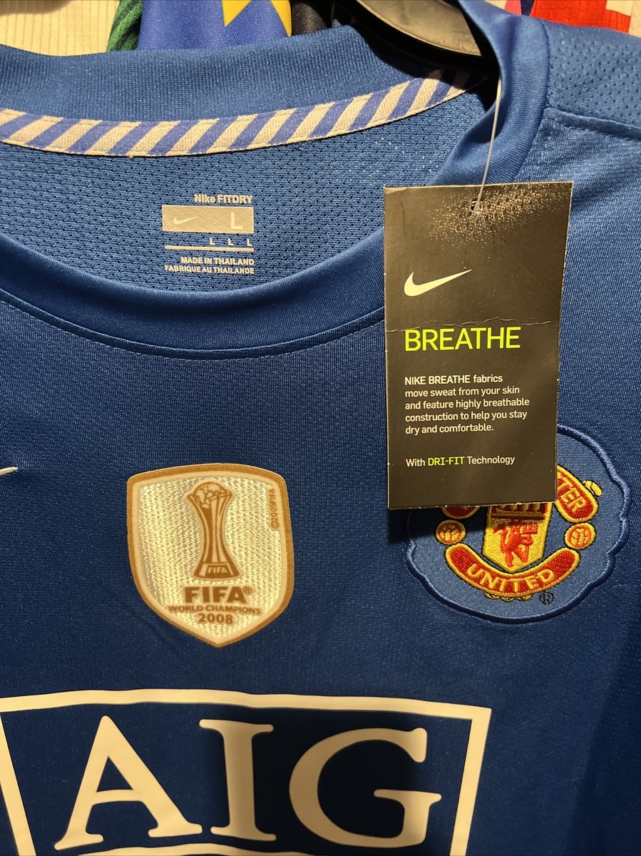 RARE 2008 Manchester United Badges Ronaldo Jersey Shirt Kit