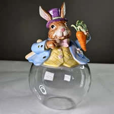Easter Bunny cookie jar Cracker Barrel Cookie Jar Easter Parade Cookie Jar 10in.
