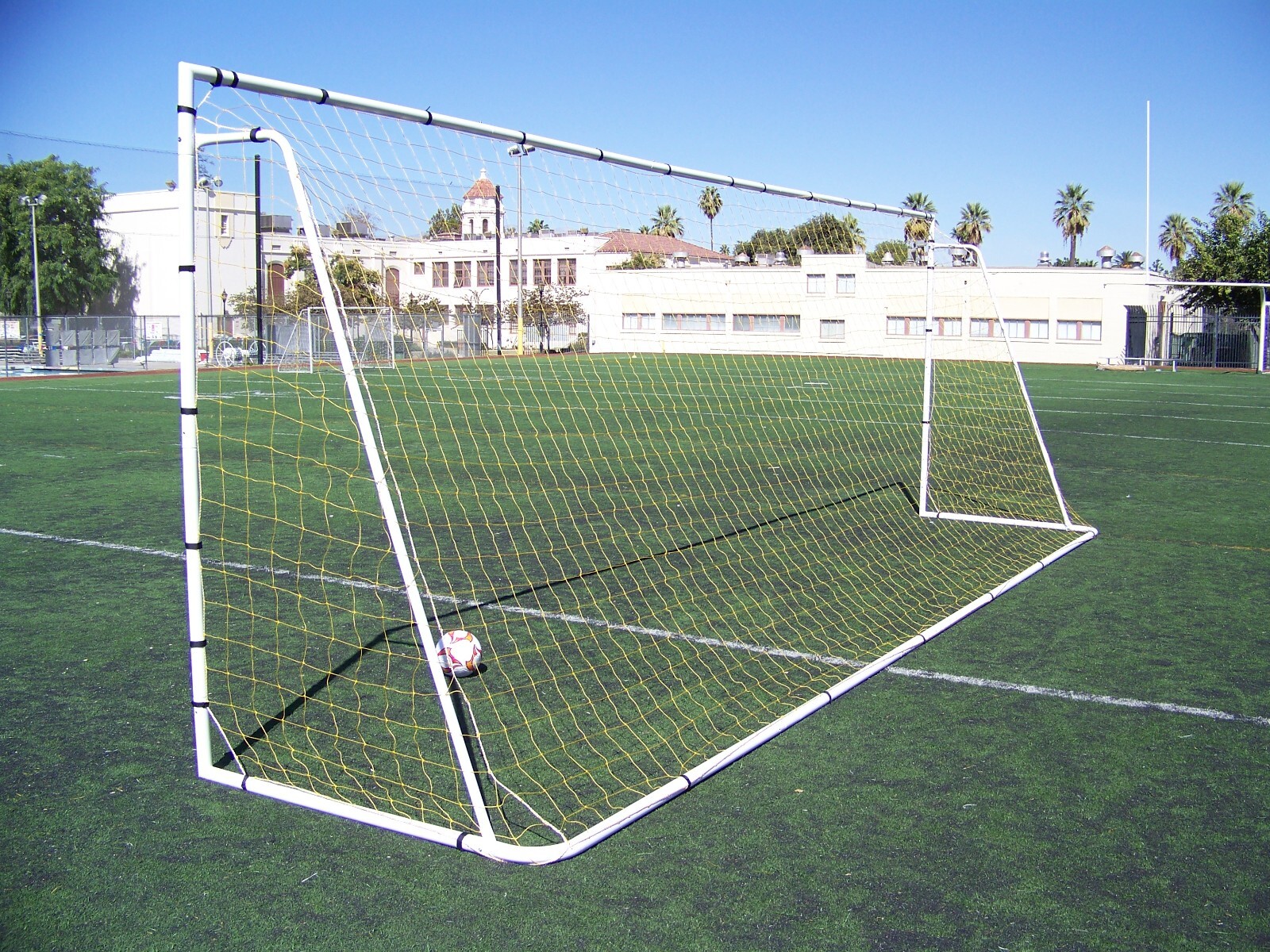 USED 24x8 Ft Official MLS/FIFA Regulation Size Soccer Goal. 2" Steel