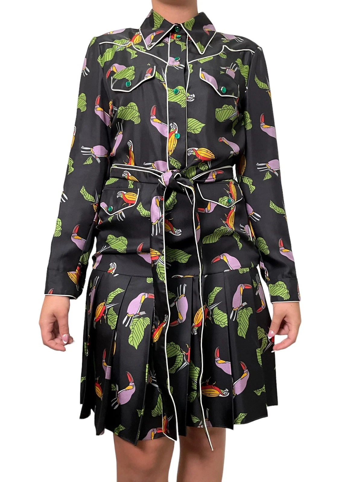 Robe imprimée GUCCI Toucan taille M NEUVE