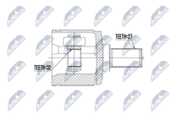 NPW-HD-046 NTY Gelenksatz, Antriebswelle FüR Acura,Honda