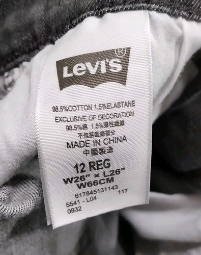 Levi's 541 Athletic Fit Denim Jeans Boys Sz 12 Reg 26x26 Adjustable Waist Band - Picture 13 of 13