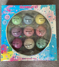 Bath Bomb Set By Body And Earth 9 Pieces BRAND NEW SEALED BOX