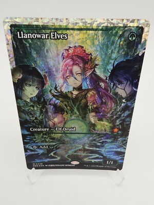 Magic: The Gathering Llanowar Elves Showcase Fracture Foil - Foundations
