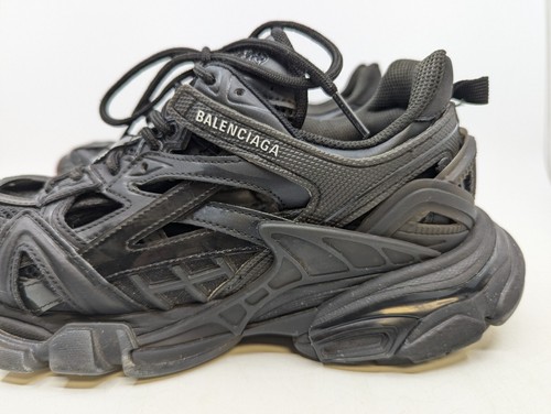 Balenciaga Women’s Sz 8 Track.2 Black Open Sneakers - Picture 13 of 18