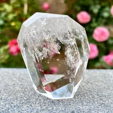105G Natural transparent white crystal free-form quartz Reiki Healing