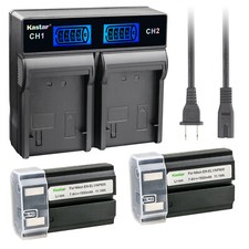 Kastar Battery  Charger for Nikon EN-EL1 Cooipix 5400 5700 775 880 885 995 E880