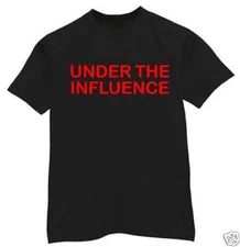 t-shirt Under Influence DUI drunk pot drugs Weed Drink Irish Bar custom kush