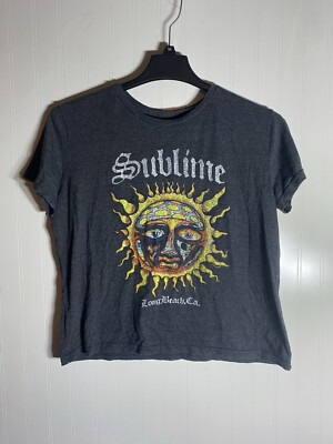 Women's Sublime Los Angeles Ca T Shirt Gray Size L