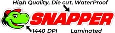 Snapper Turtle lawnmower Waterproof Decal Sticker Emblem Tractor mower