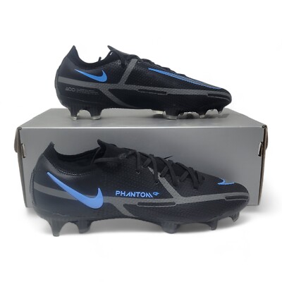 Nike Phantom GT2 Elite FG Soccer Cleats Men's Sizes Black/Blue CZ9890-004 NWB