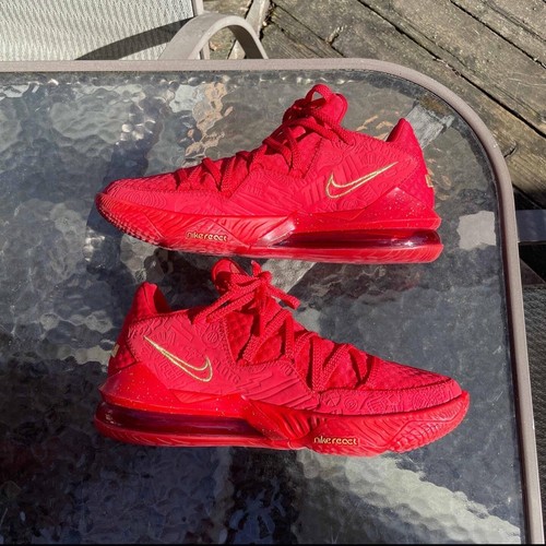 Size 10 - Nike LeBron James 17 Low x Titan Agimat Red 2020 Og Retro Men’s NBA - 第 2/6 張圖片
