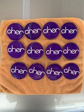 1970s Vintage Cher Fan Club Button Pins 11 Total Nice Condition