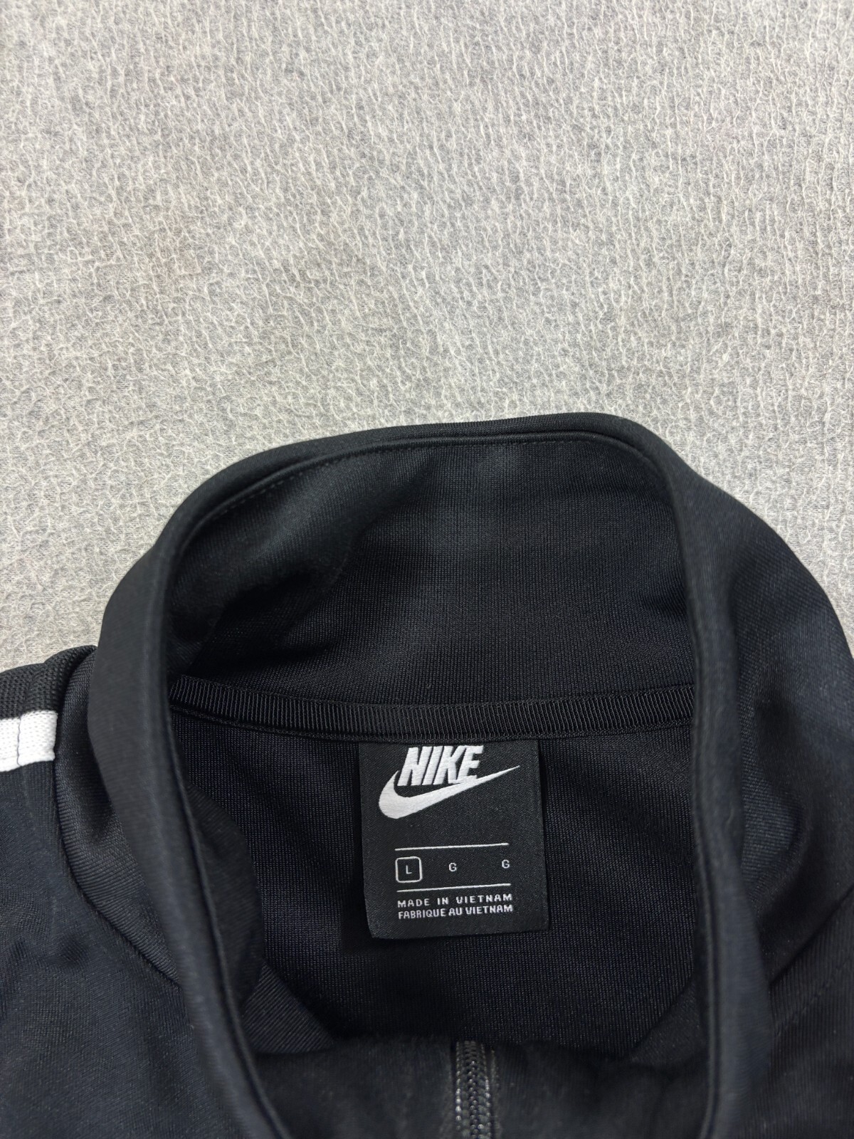 SACAI X NIKE Nike Giacca da Pista Atletica con Logo Cucito Swoosh (Large Uomo) Nero