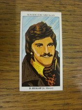 1978/1979 Sun Soccercard No.835 - St. Mirren, Derek Hyslop - Strikers (sharp cor
