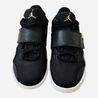 Air Jordan J23 Black Metallic Gold White Leather Men