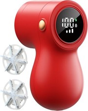 Fabric Shaver Electric Lint Remover Rechargeable Sweater Defuzzer 3-Speed Red