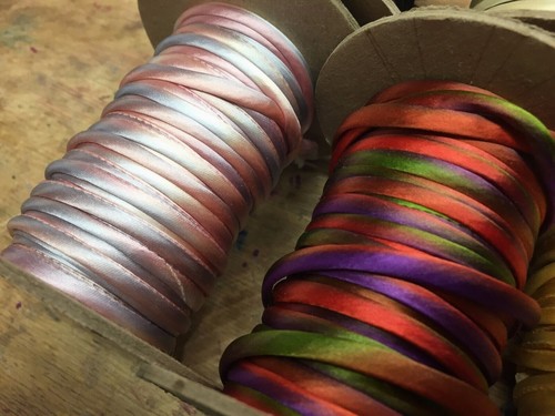 silk satin piping tubing hand dyed 1/8" bias 1yd USA - Picture 5 of 20