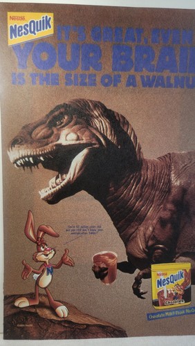 1999 NesQuik T-Rex Vintage Print Ad/Poster Official Promo Art! - Picture 2 of 4
