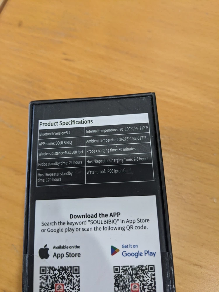 wireless meat thermometer with app